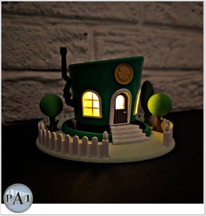 Leprechaun Hat Light Up Fairy Garden Statue