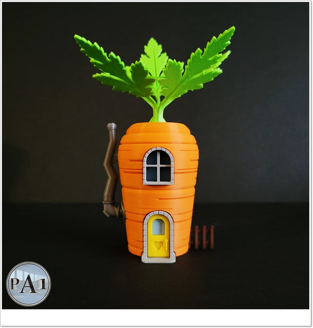 Carrot Fairy Garden Statue