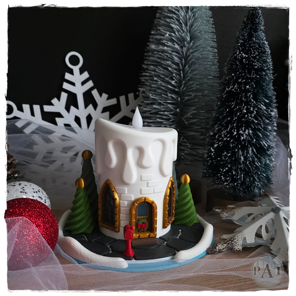 Christmas Candle Fairy House