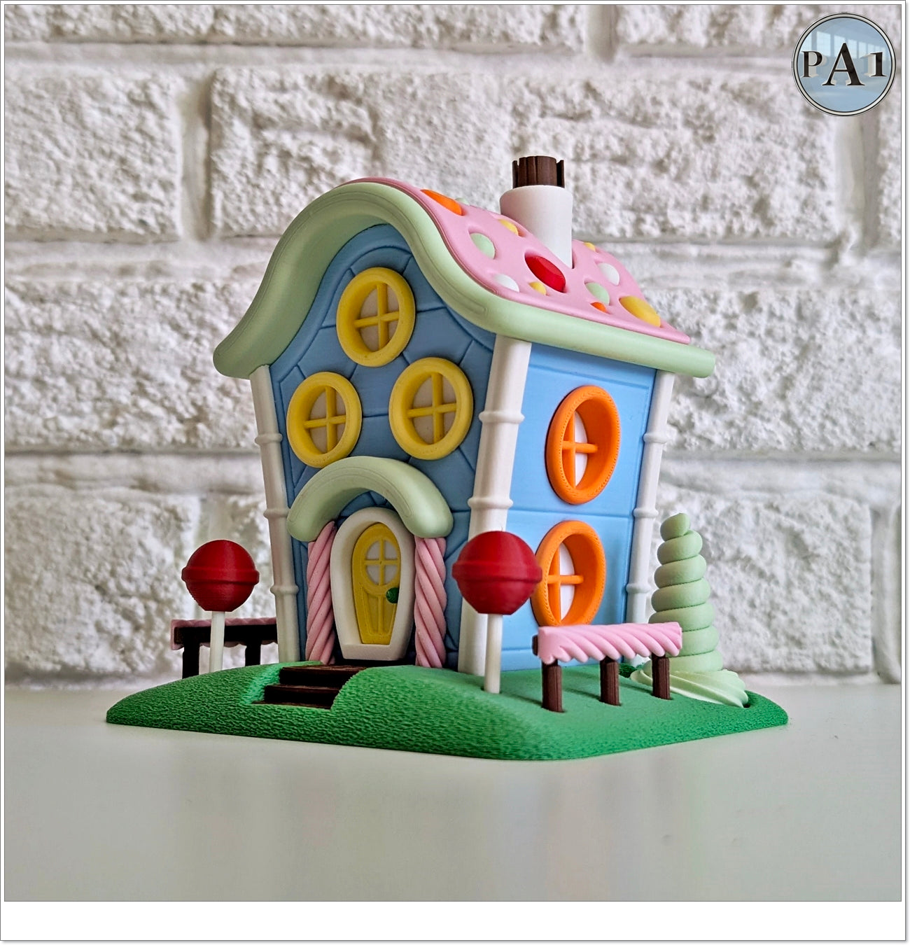 Candy House Light Up Fairy Garden Statue