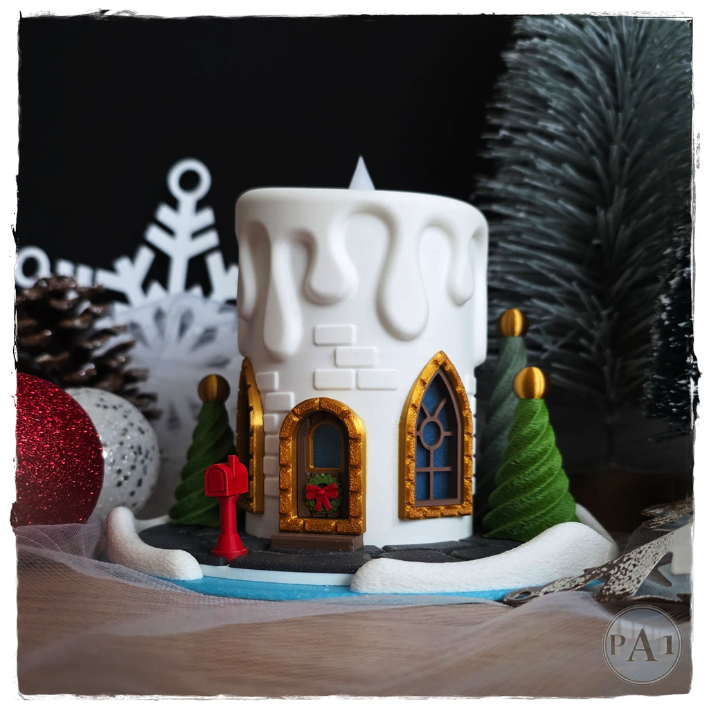 Christmas Candle Fairy House