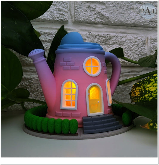 Watering Can Fairy House Statue