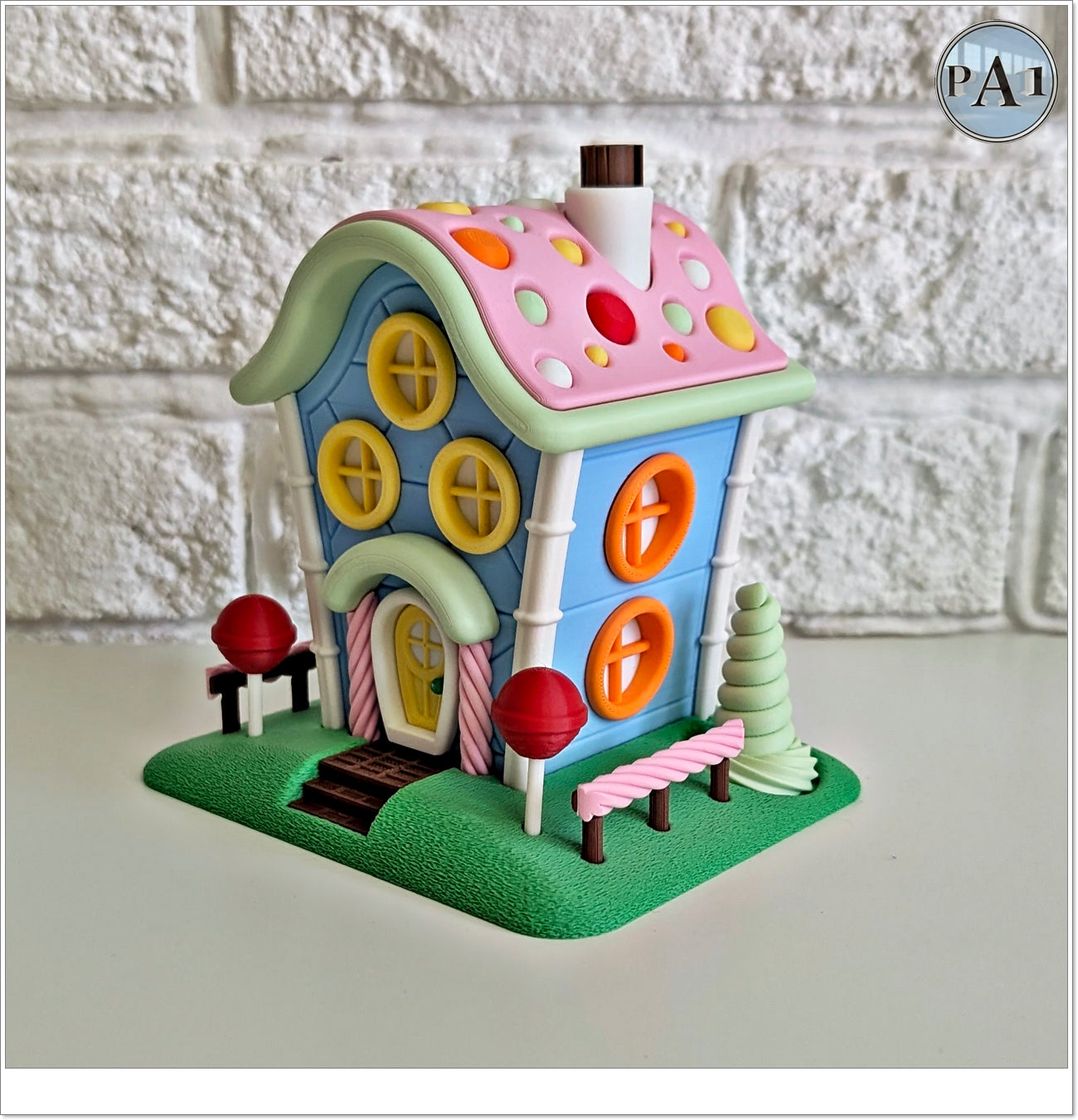 Candy House Light Up Fairy Garden Statue