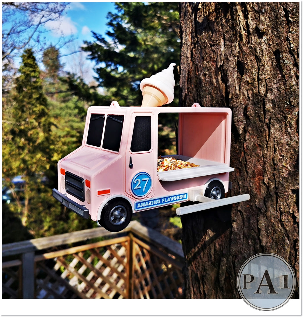 Ice Cream Food Truck Bird Feeder