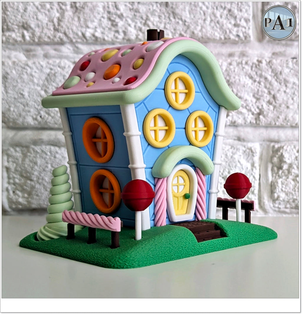 Candy House Light Up Fairy Garden Statue