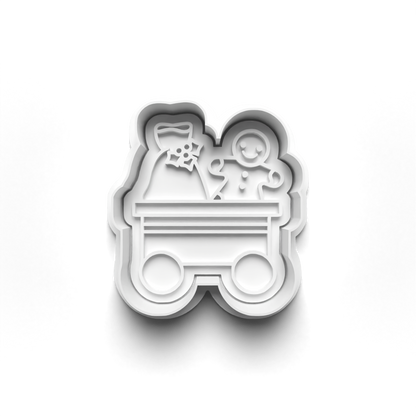 Christmas Train Cookie Cutter Stamp Set