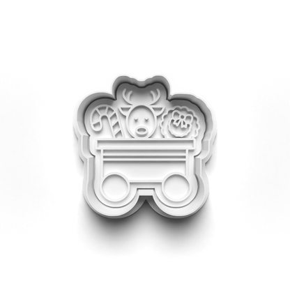 Christmas Train Cookie Cutter Stamp Set