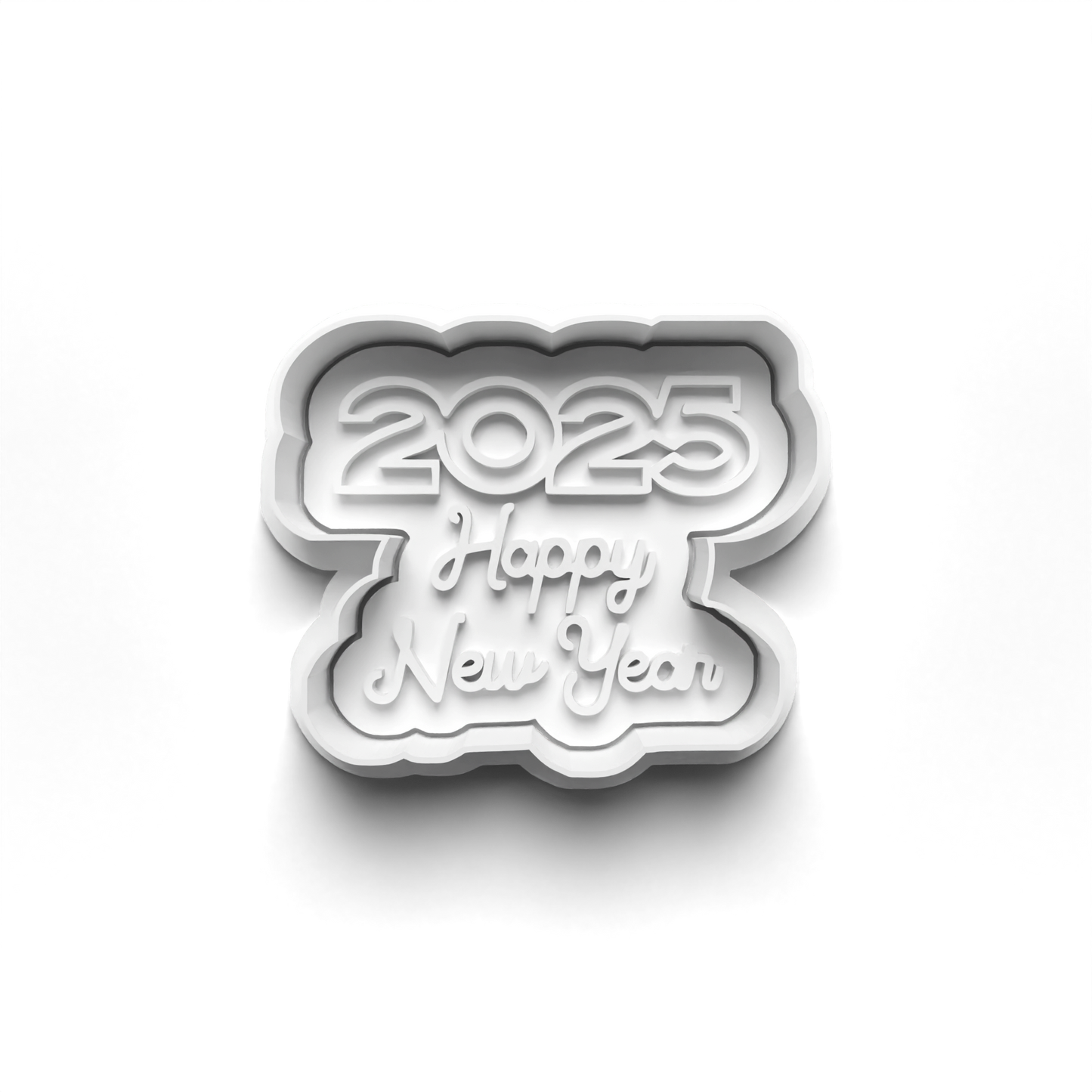 New Years 2025 Cookie Cutter Stamp Set