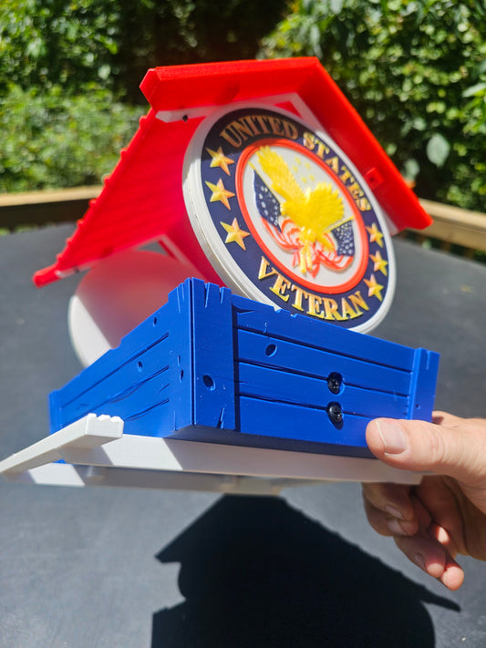 Veteran Military Bird Feeder | Custom Colors