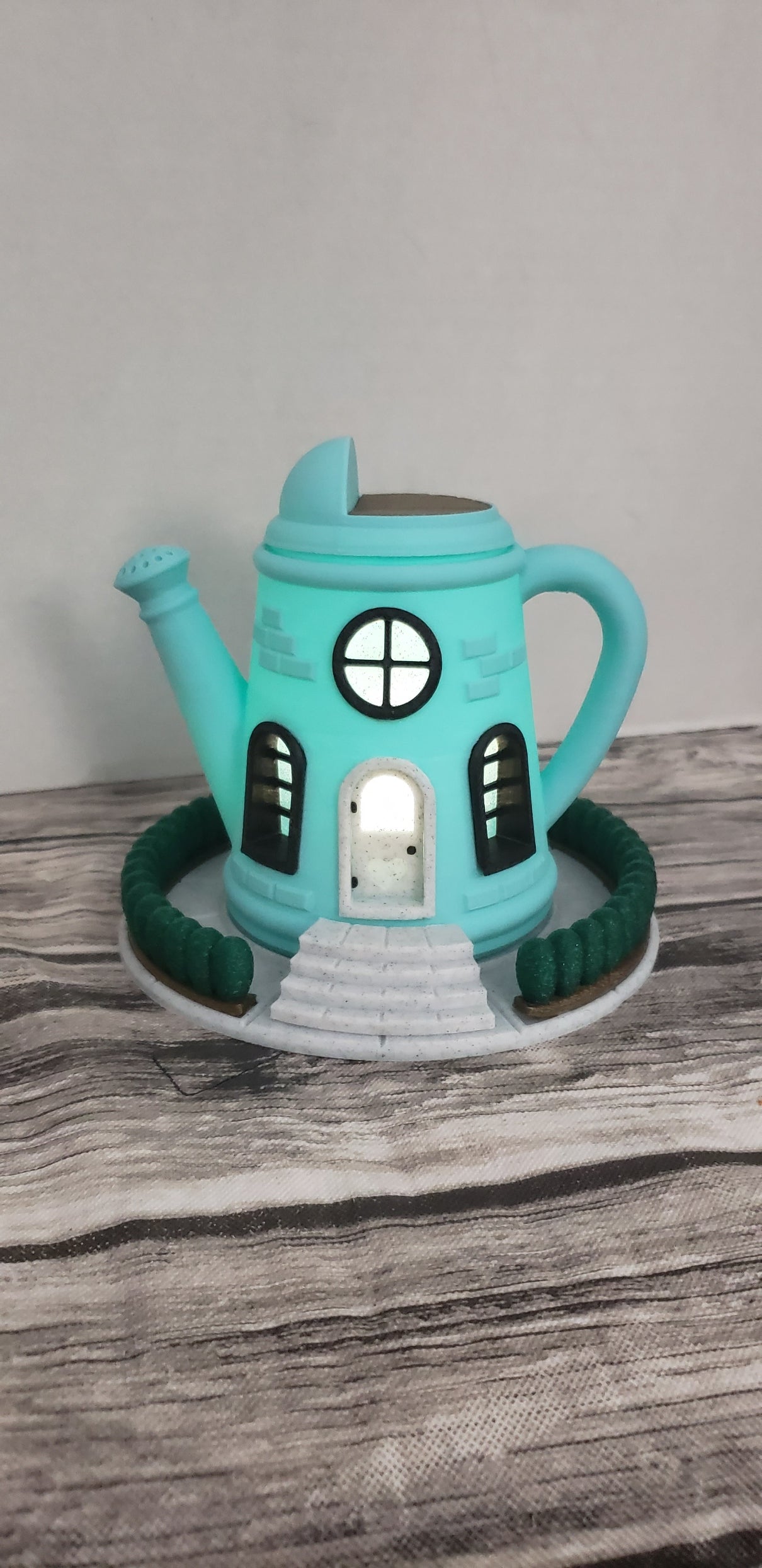 Watering Can Fairy House Statue