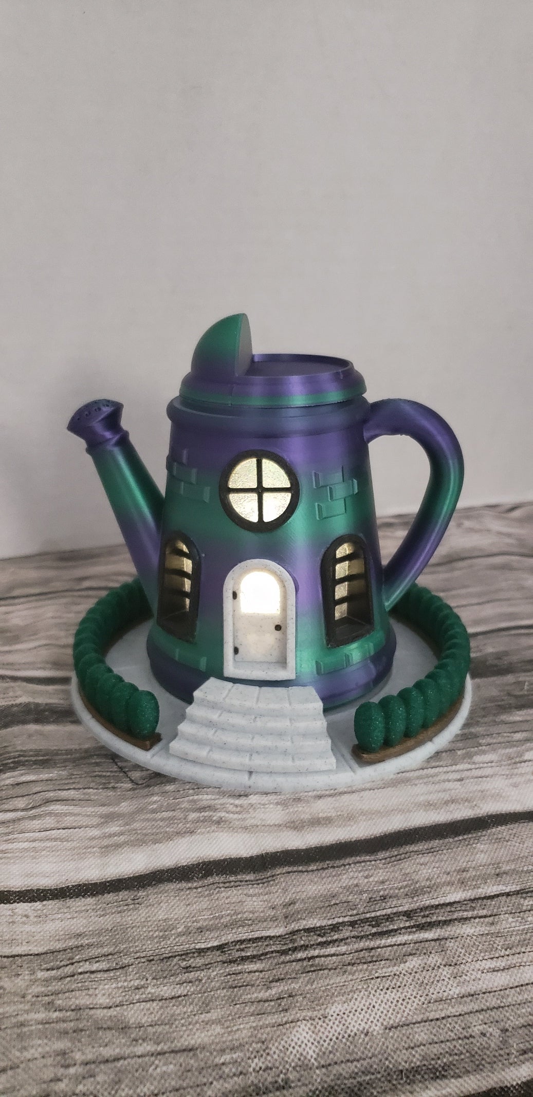 Watering Can Fairy House Statue