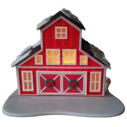 The Barn Christmas Fairy House Statue