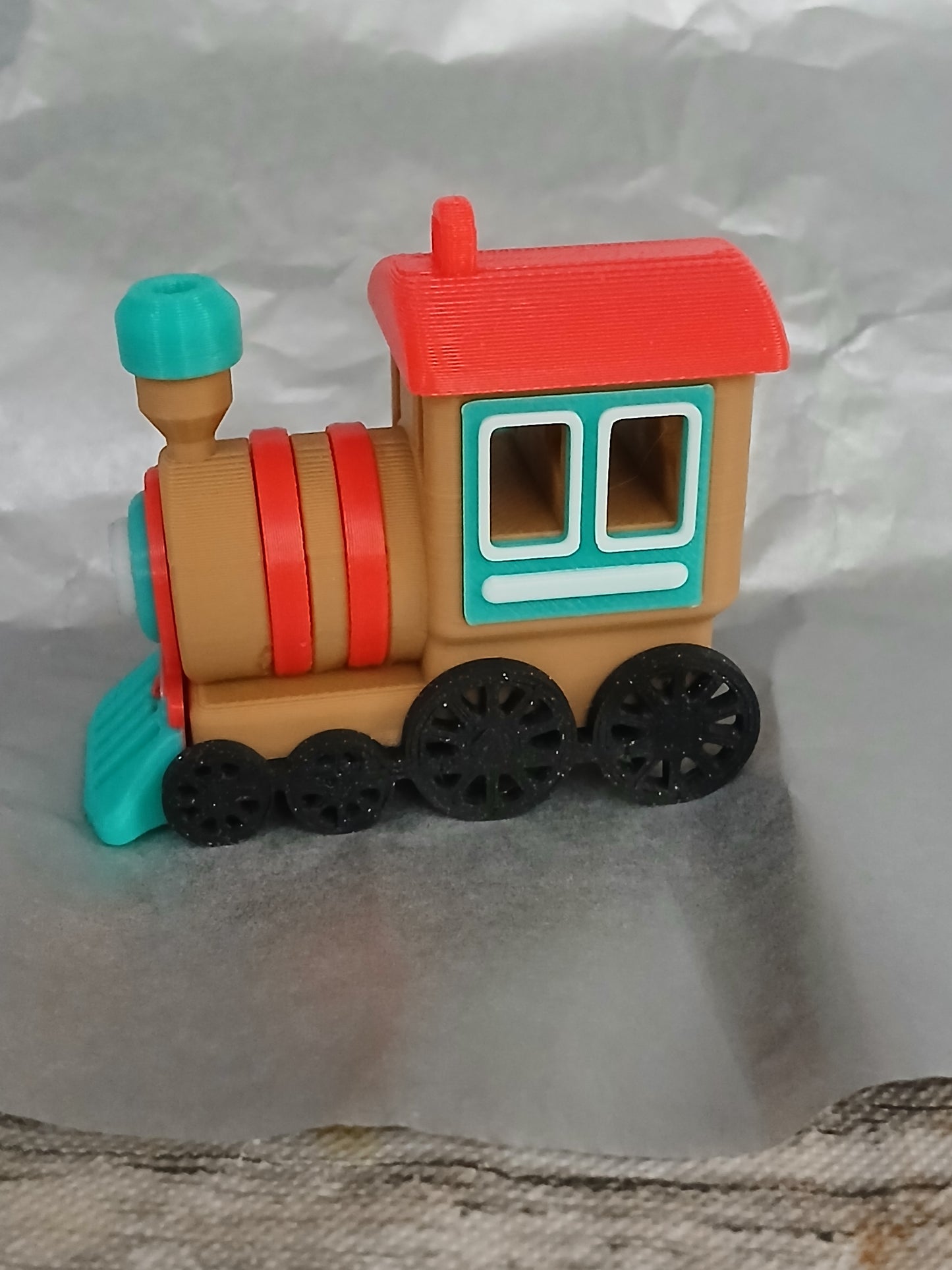 Mini Gingerbread Train Christmas Ornaments