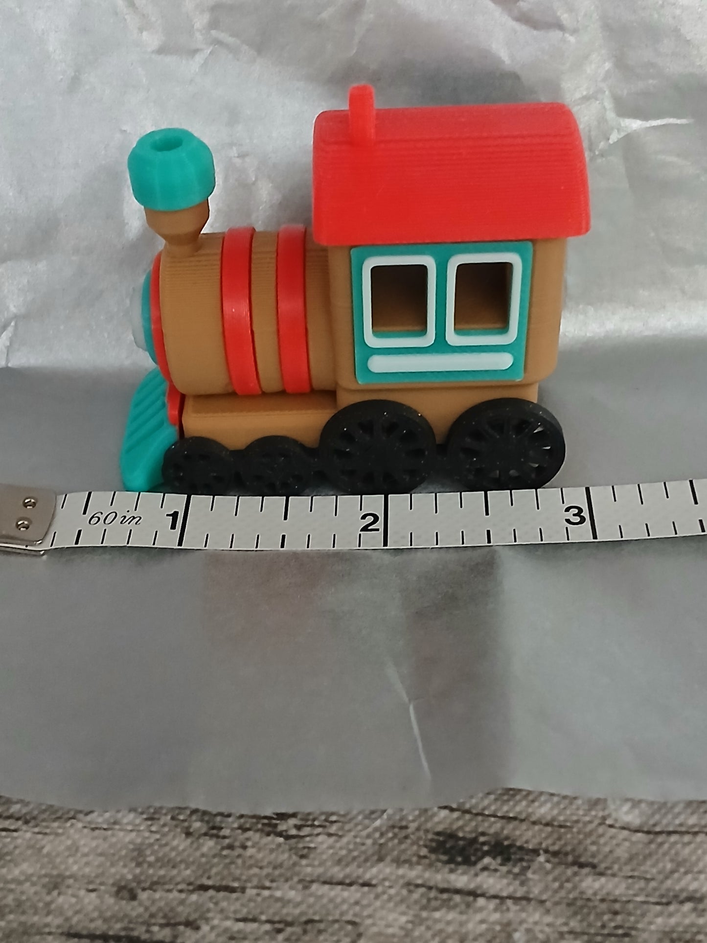 Mini Gingerbread Train Christmas Ornaments