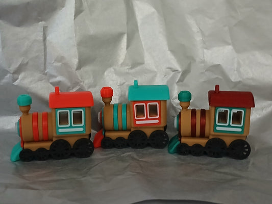 Mini Gingerbread Train Christmas Ornaments