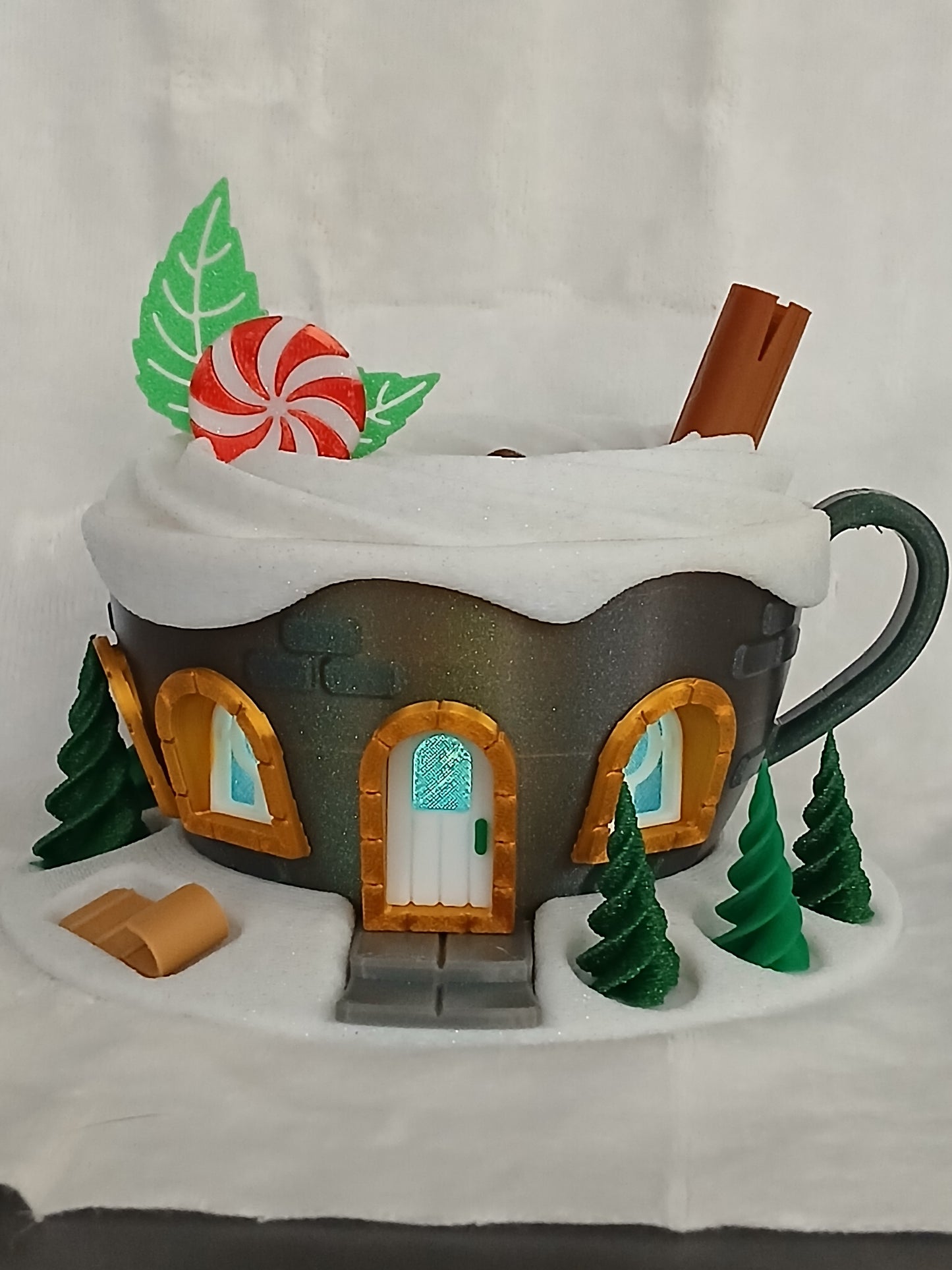 Christmas Chocolate Cup Fairy House