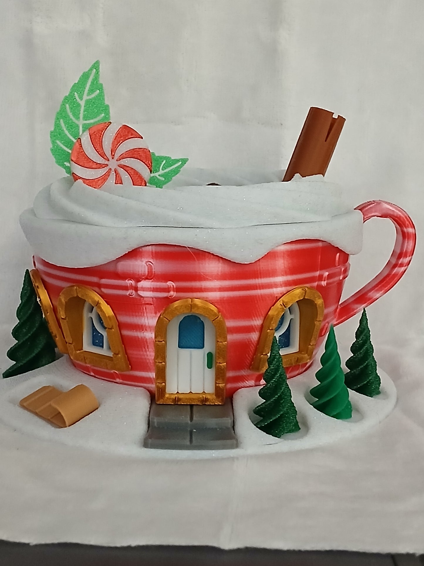 Christmas Chocolate Cup Fairy House