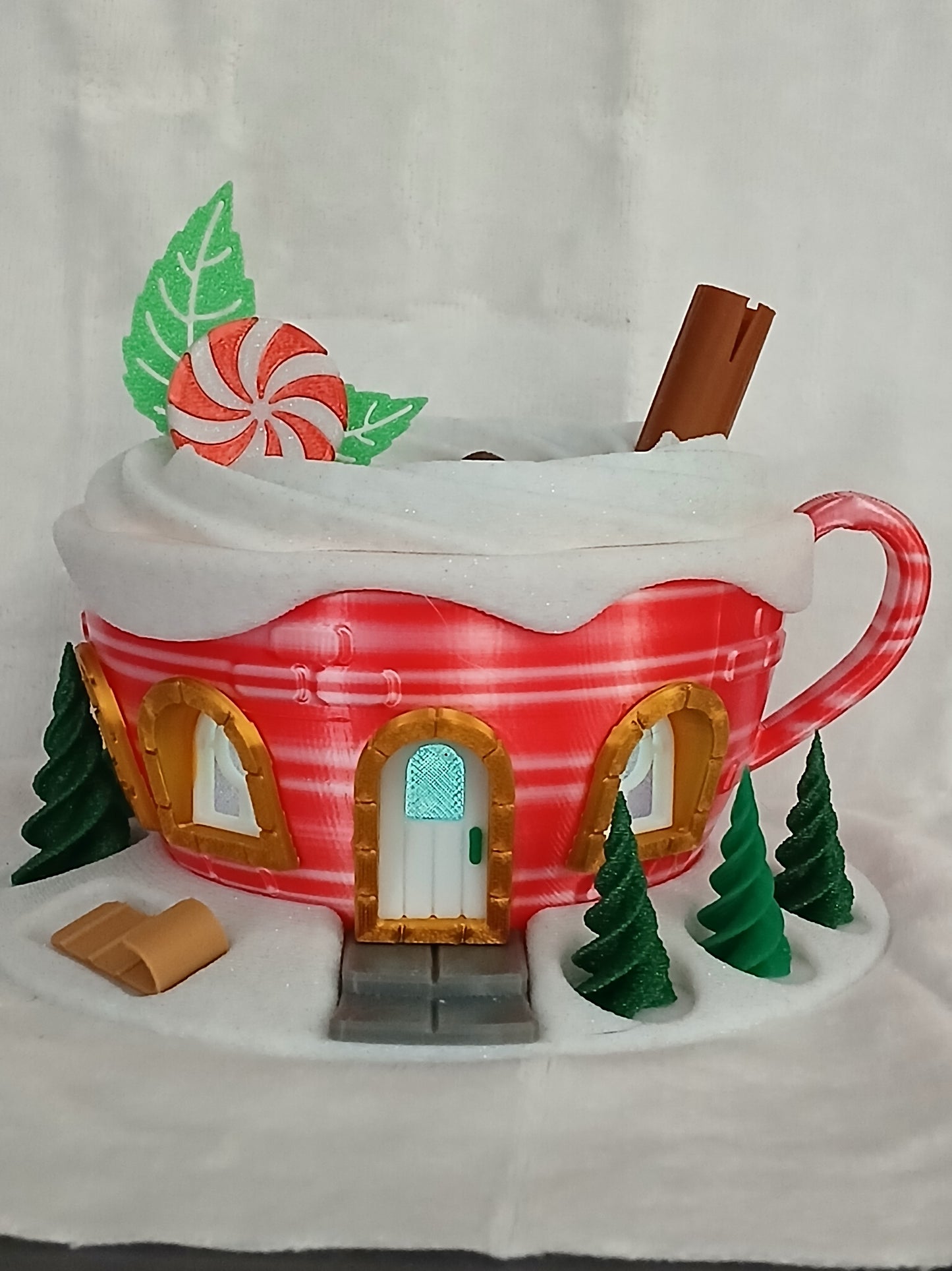 Christmas Chocolate Cup Fairy House