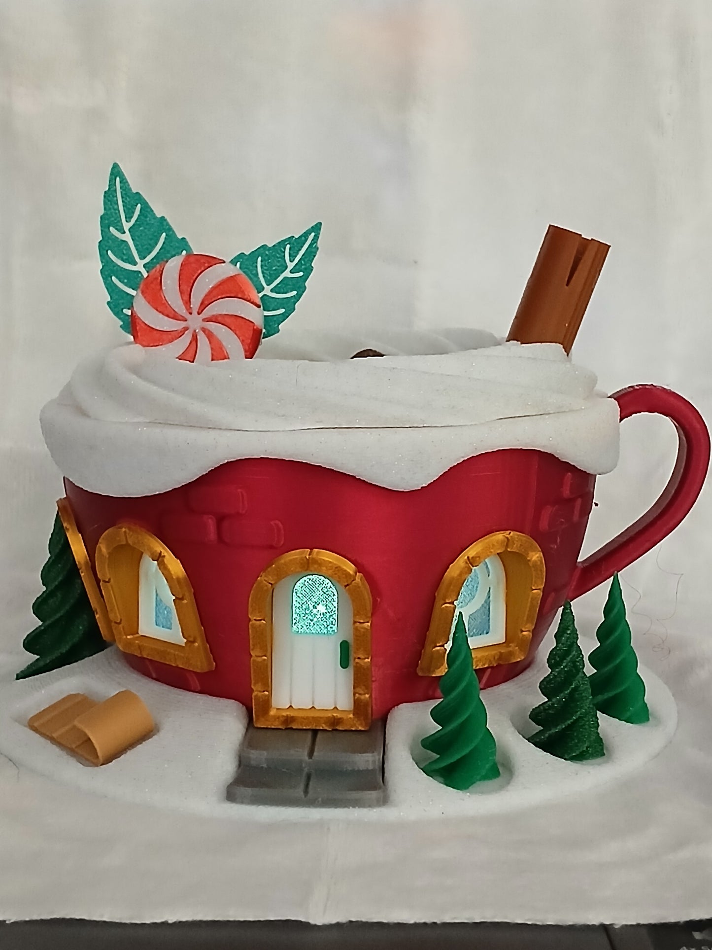 Christmas Chocolate Cup Fairy House