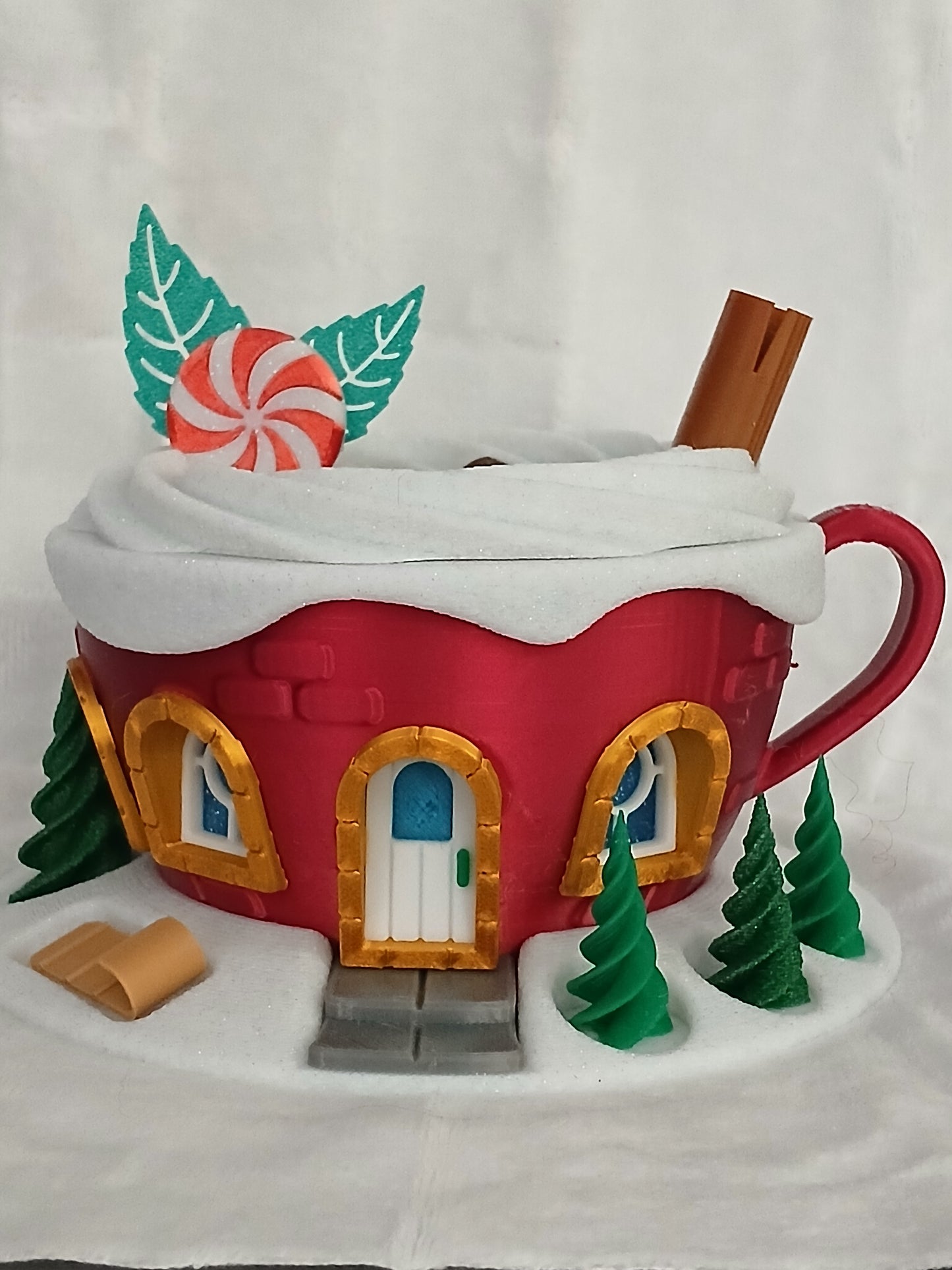 Christmas Chocolate Cup Fairy House