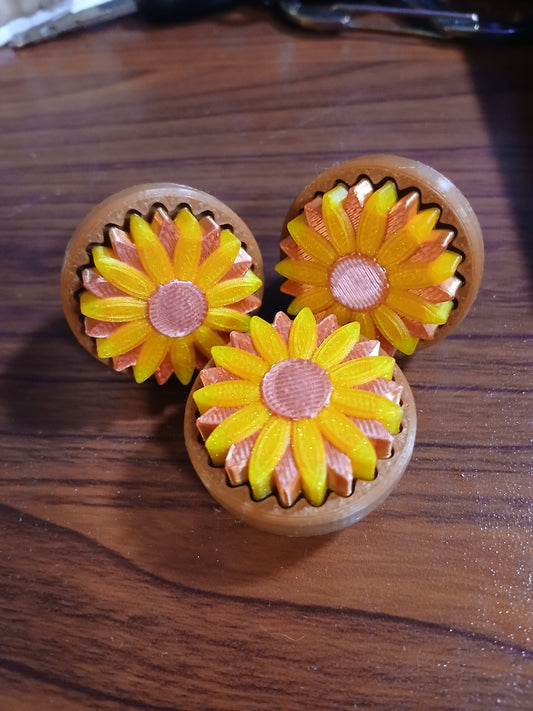 Sunflower Potted Fidget Clicker