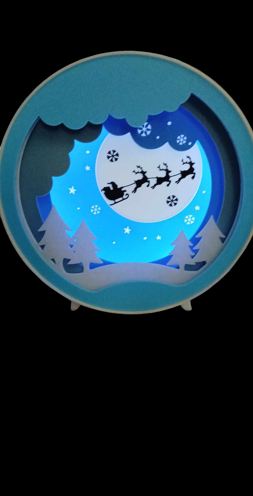 Santa Shadow Box