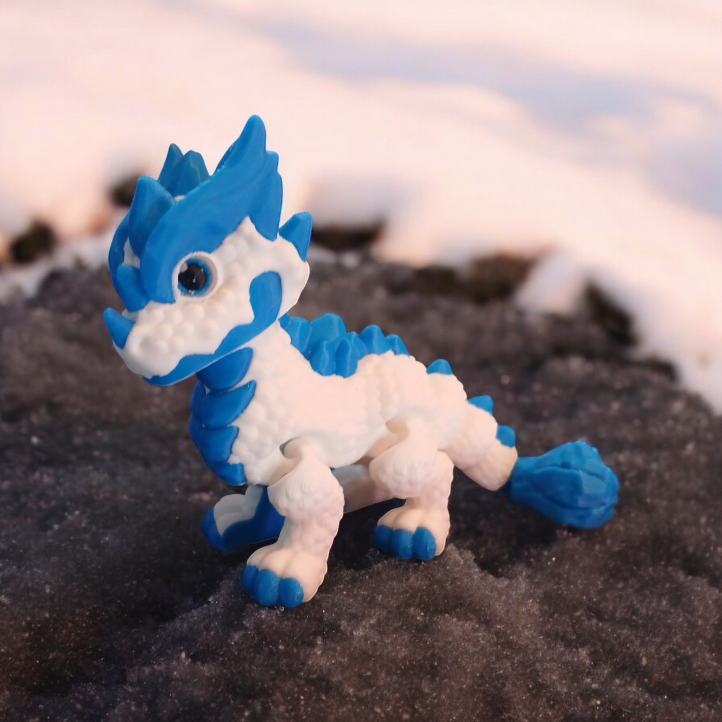 Ice Dragon Fidget Statue