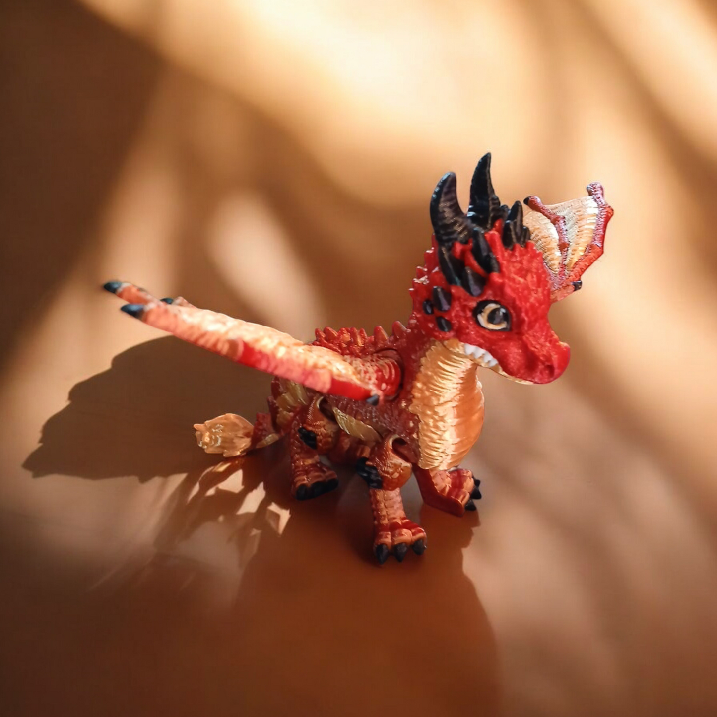 Fire Dragon Fidget Statue