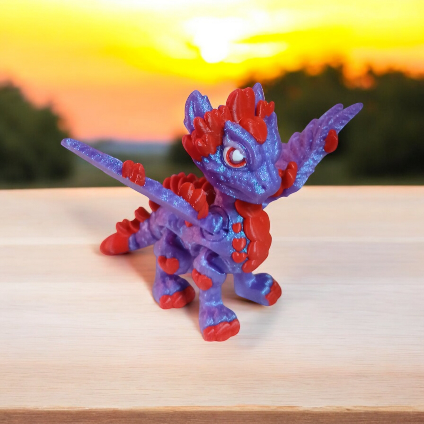 Valentine Dragon Fidget Statue