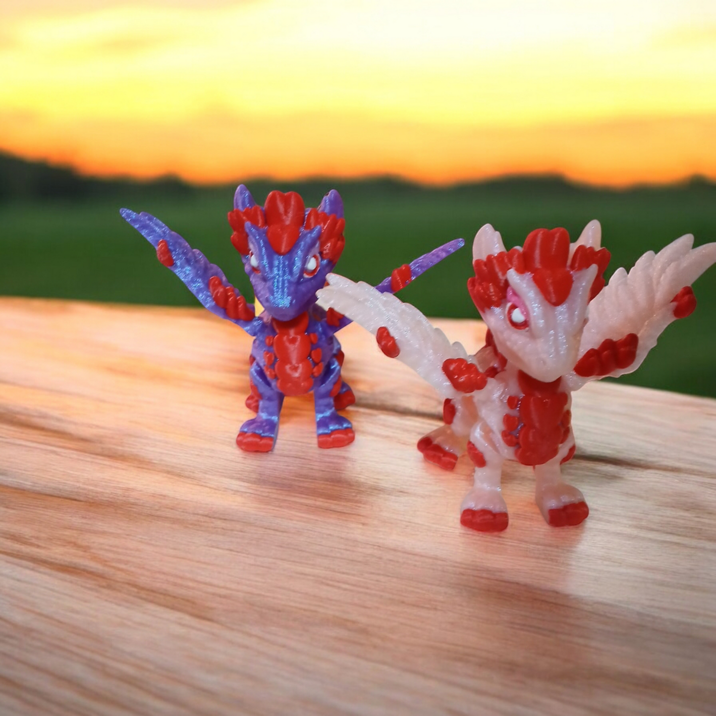 Valentine Dragon Fidget Statue