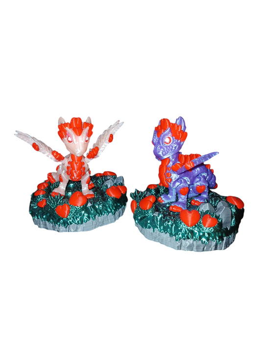 Valentine Dragon Fidget Statue