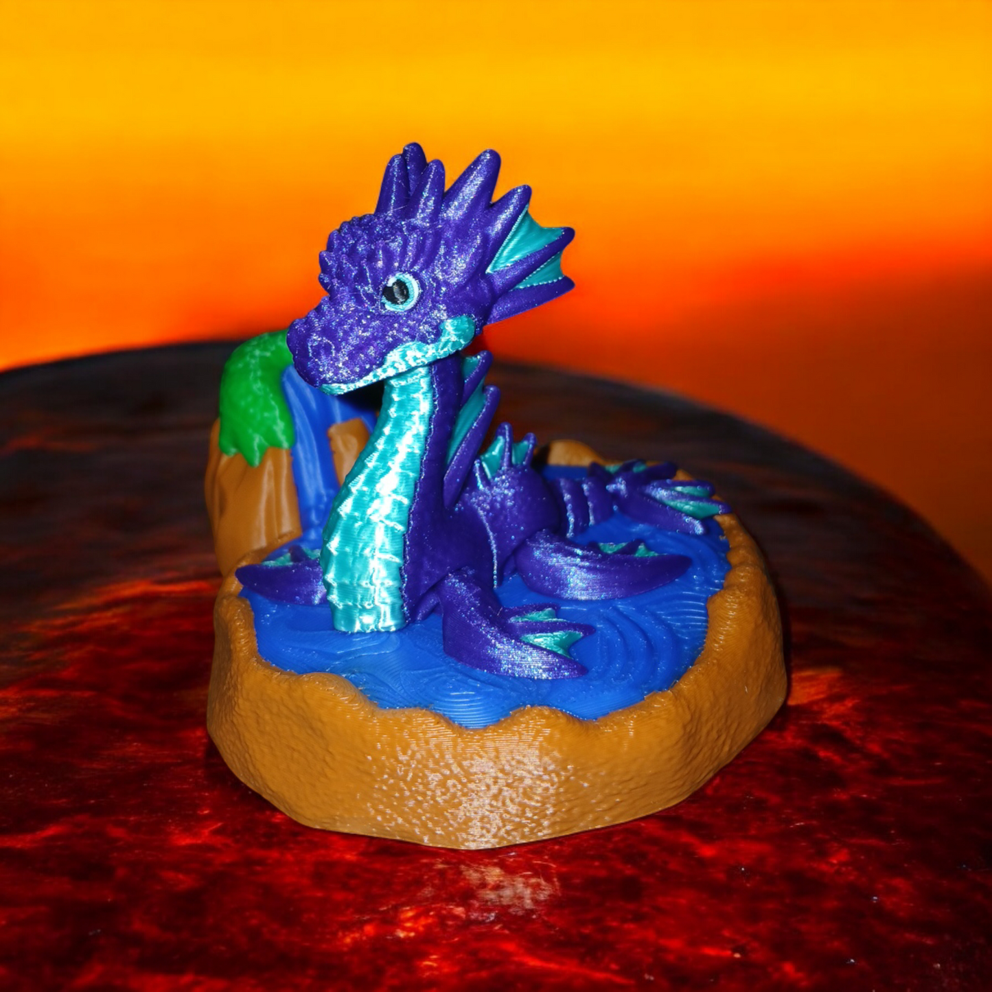 Water Dragon Fidget Statue