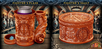 Fighter's Flask Dice Tower Vault