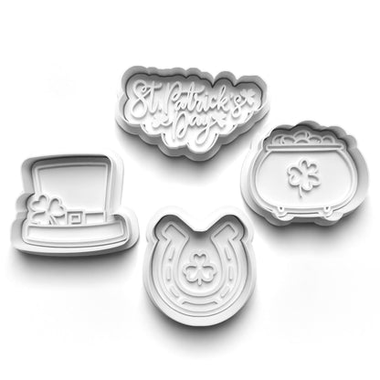 St Patty Leprechaun Cookie Cutter Stamp Set