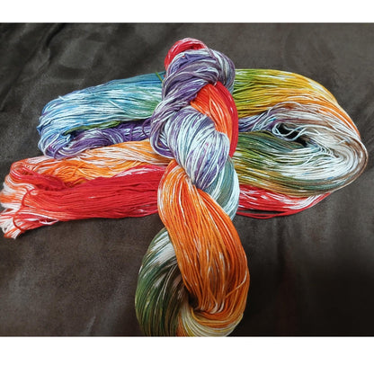 Prismosis | Handy-dyed Yarn 100% Cotton | Fingering Sock Weight | Plant Based Vegan