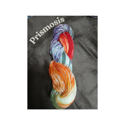 Prismosis | Handy-dyed Yarn 100% Cotton | Fingering Sock Weight | Plant Based Vegan