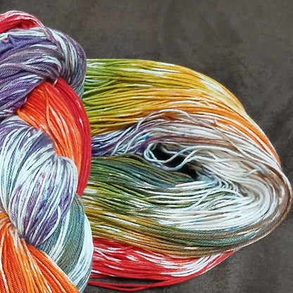 Prismosis | Handy-dyed Yarn 100% Cotton | Fingering Sock Weight | Plant Based Vegan