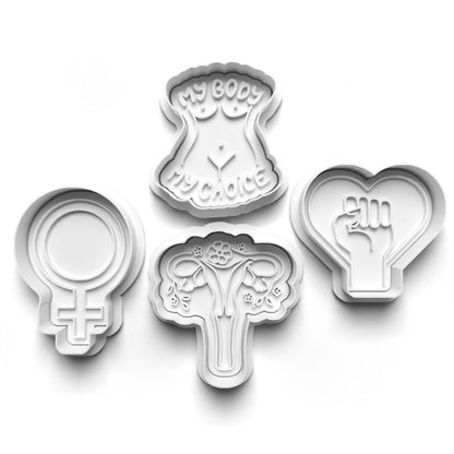 My Body My Choice Cookie Cutter Stamp Set