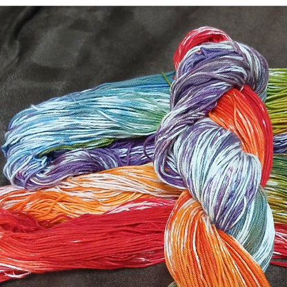 Prismosis | Handy-dyed Yarn 100% Cotton | Fingering Sock Weight | Plant Based Vegan
