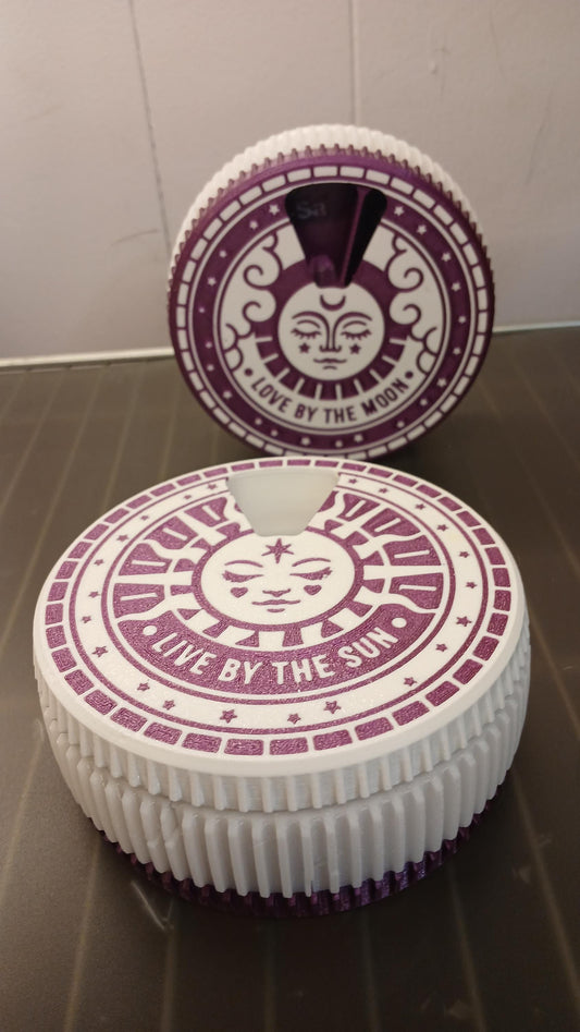 Sun And Moon Pill Organizer | 3D Printed Weekly Medication Box