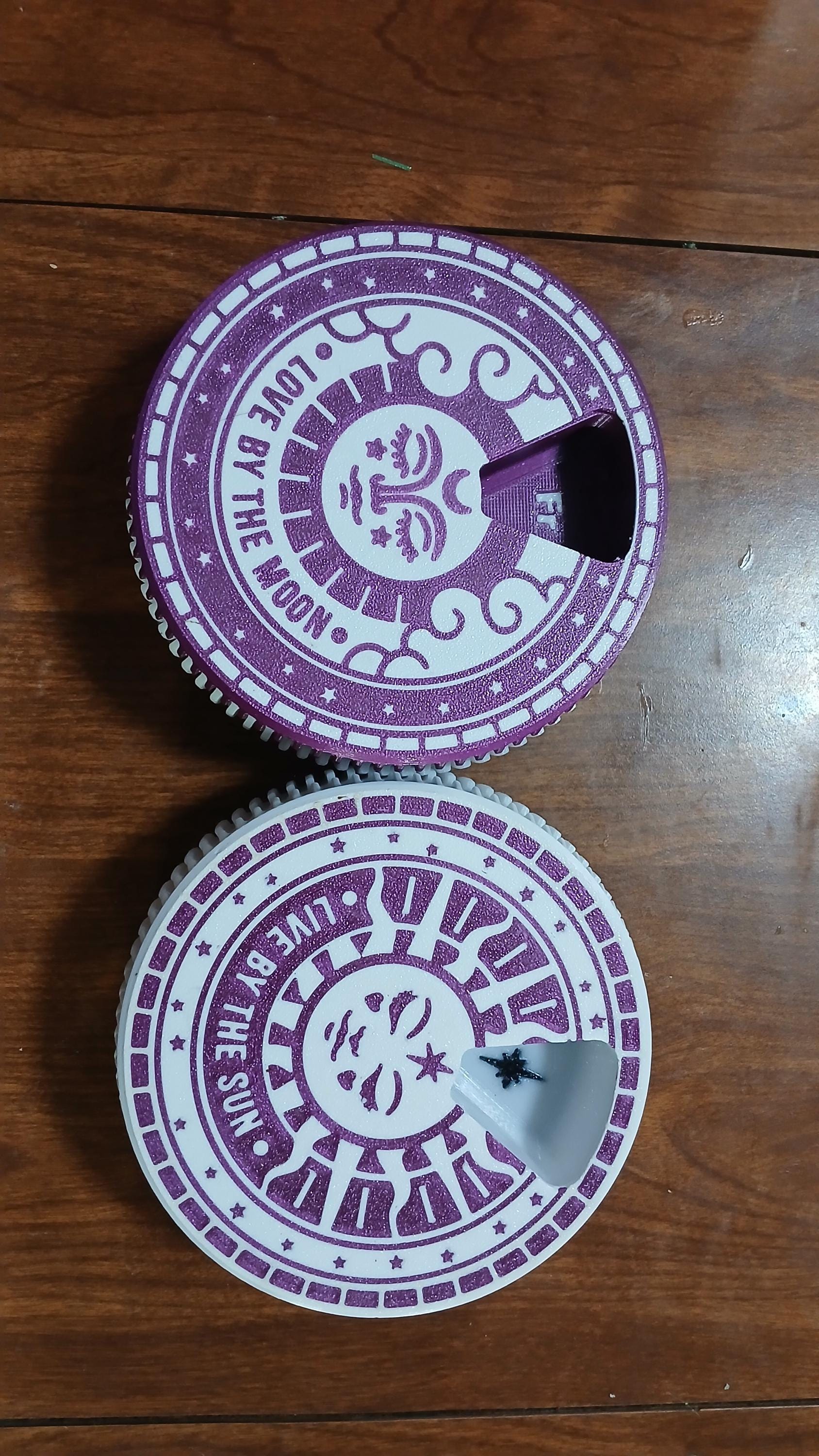 Sun And Moon Pill Organizer | 3D Printed Weekly Medication Box