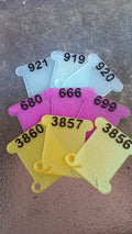 DMC Bobbins RAISED Permanent Numbers Vision Friendly Choose Your Set Cross Stitch Organizer Crafts