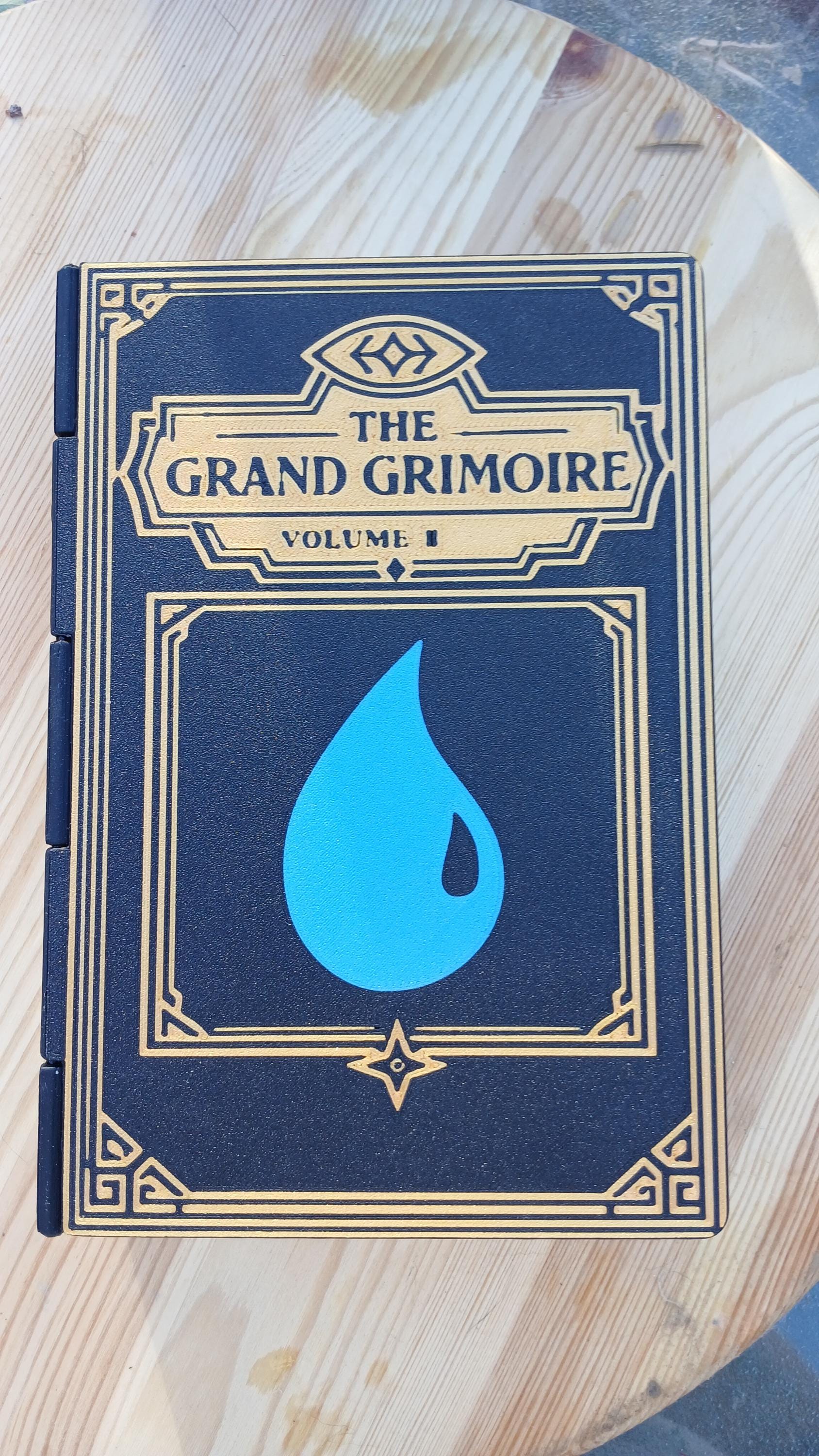 Deck Box Book | Grand Grimoire Vol II Blue | Magic The Gathering Commander