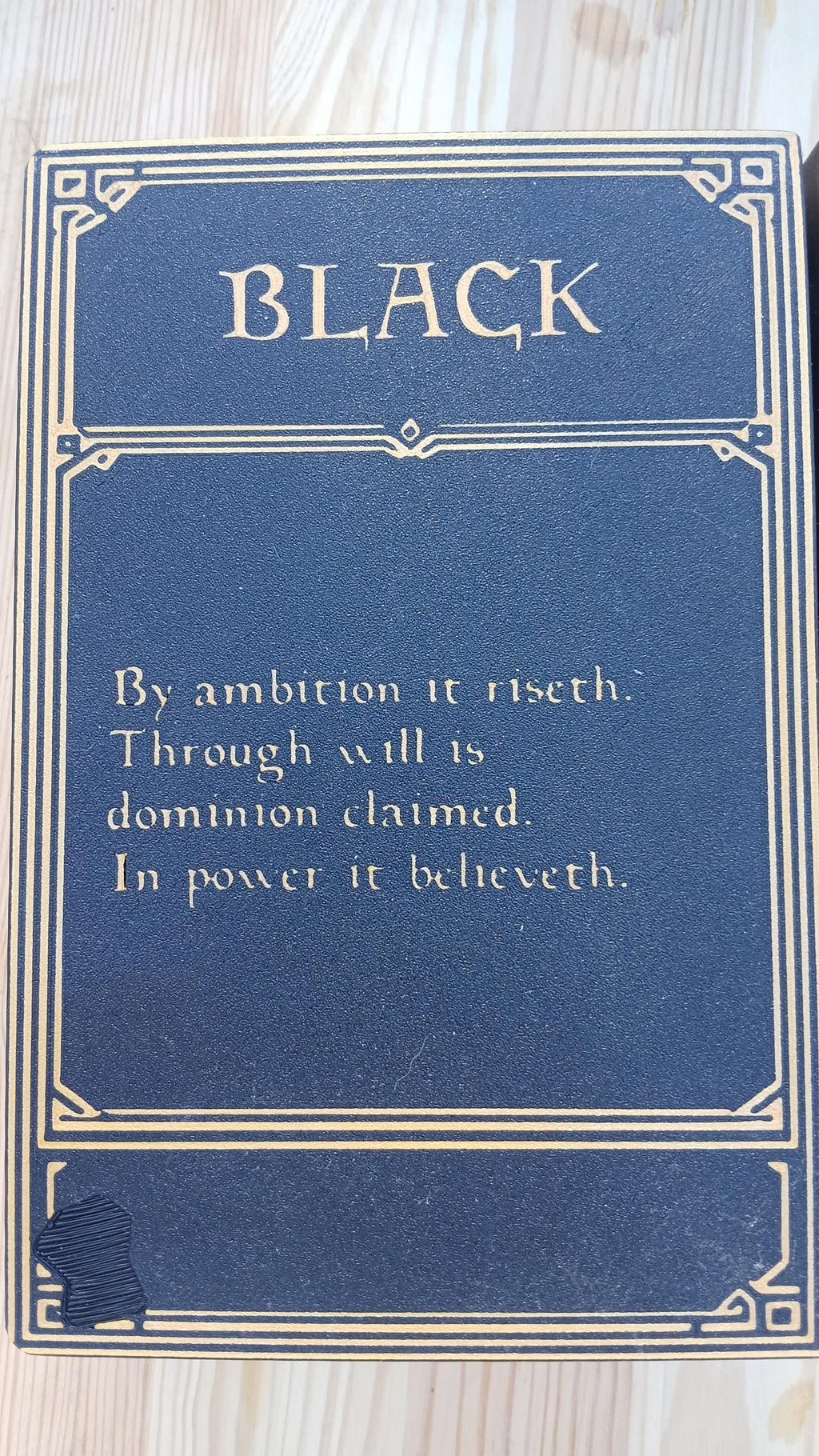 Deck Box Book | Grand Grimoire Vol III Black | Magic The Gathering Commander