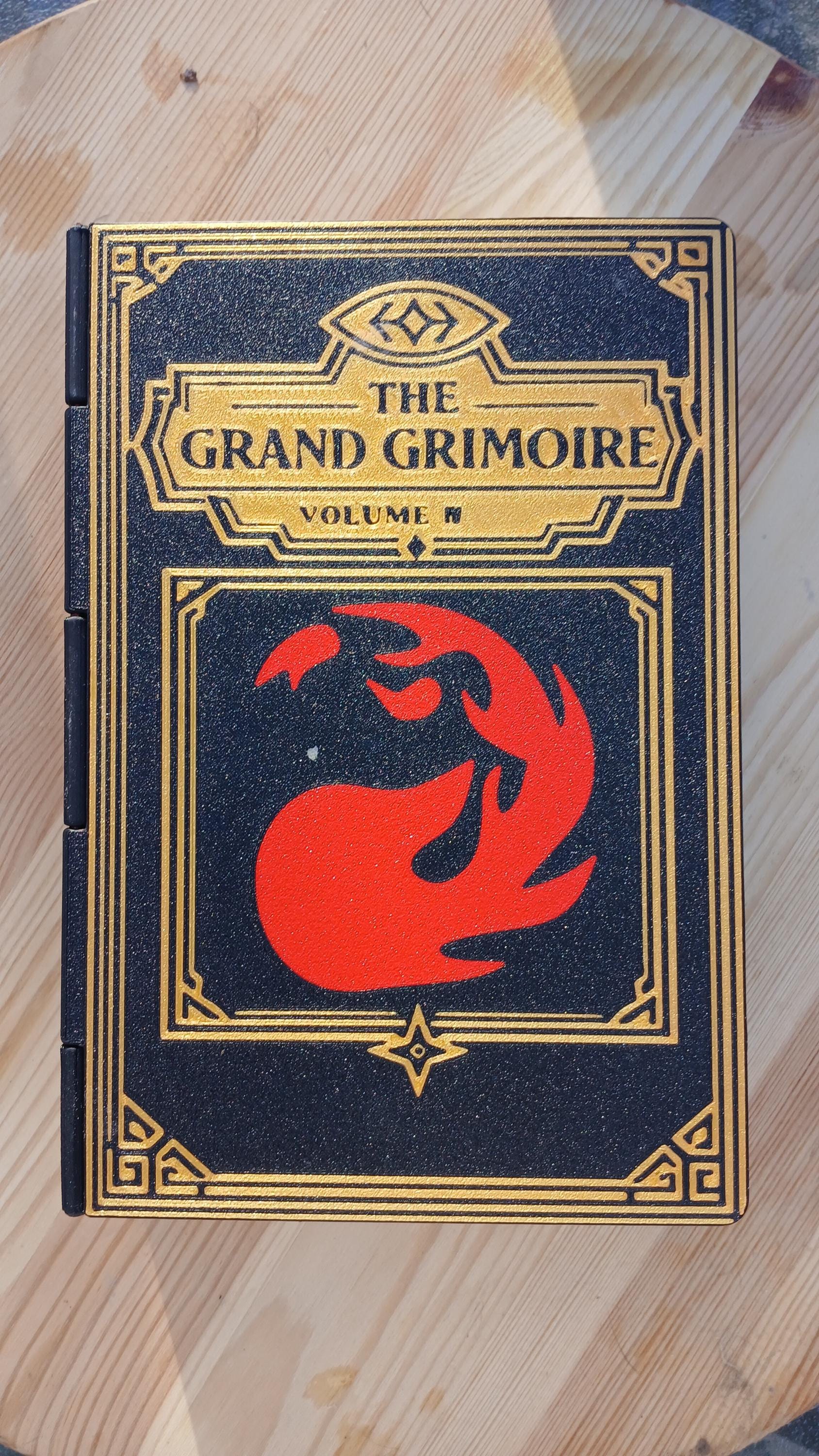 Deck Box Book | Grand Grimoire Vol IV Red | Magic The Gathering Commander