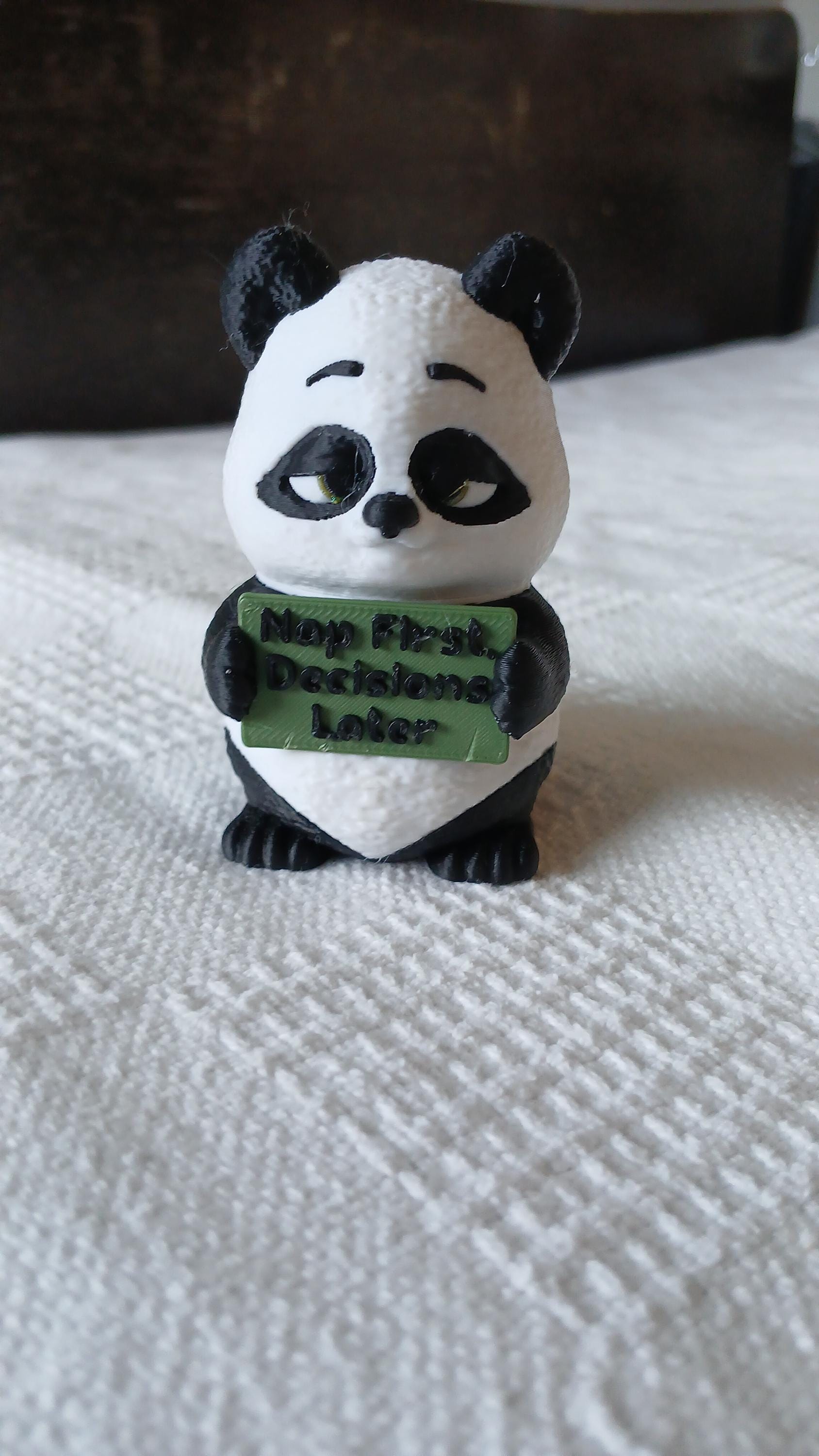 Panda Animals with Attitude Collectible Statue – 3D Printed PLA/PETG Desk Decor