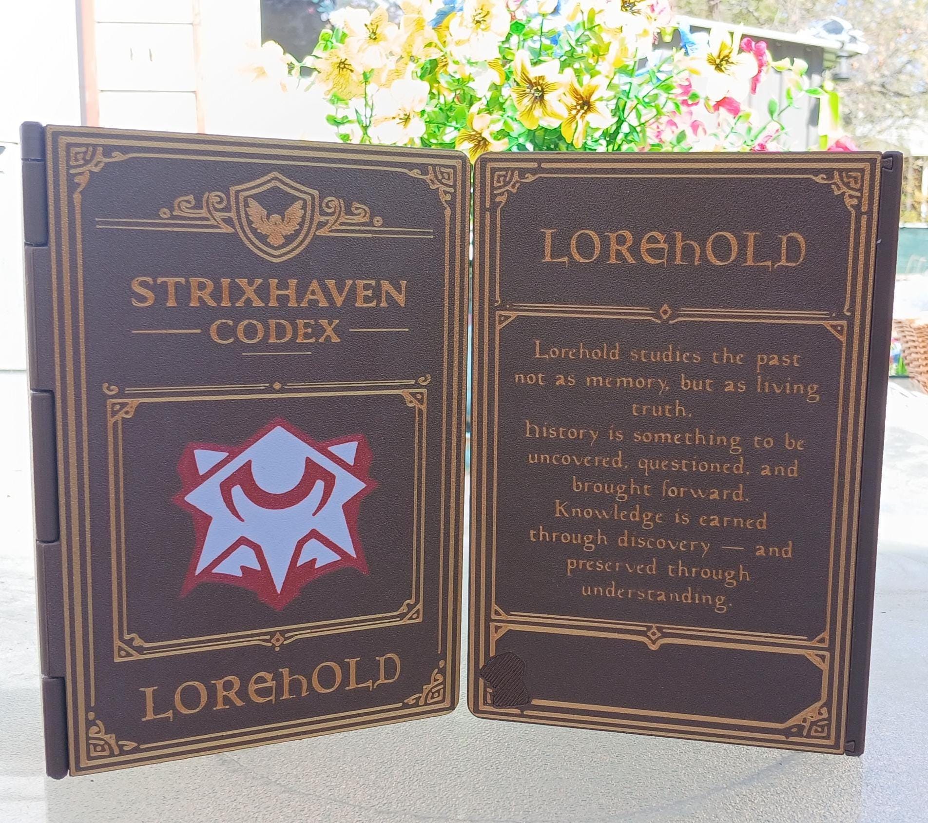 Strixhaven Codex | Lorehold| NFC Tag| Deck Box Book | Magic The Gathering Commander
