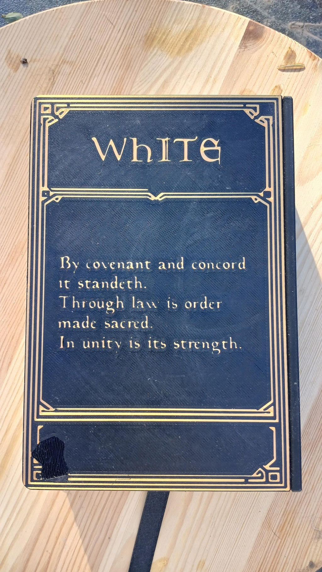 Deck Box Book | Grand Grimoire Vol I White | Magic The Gathering Commander