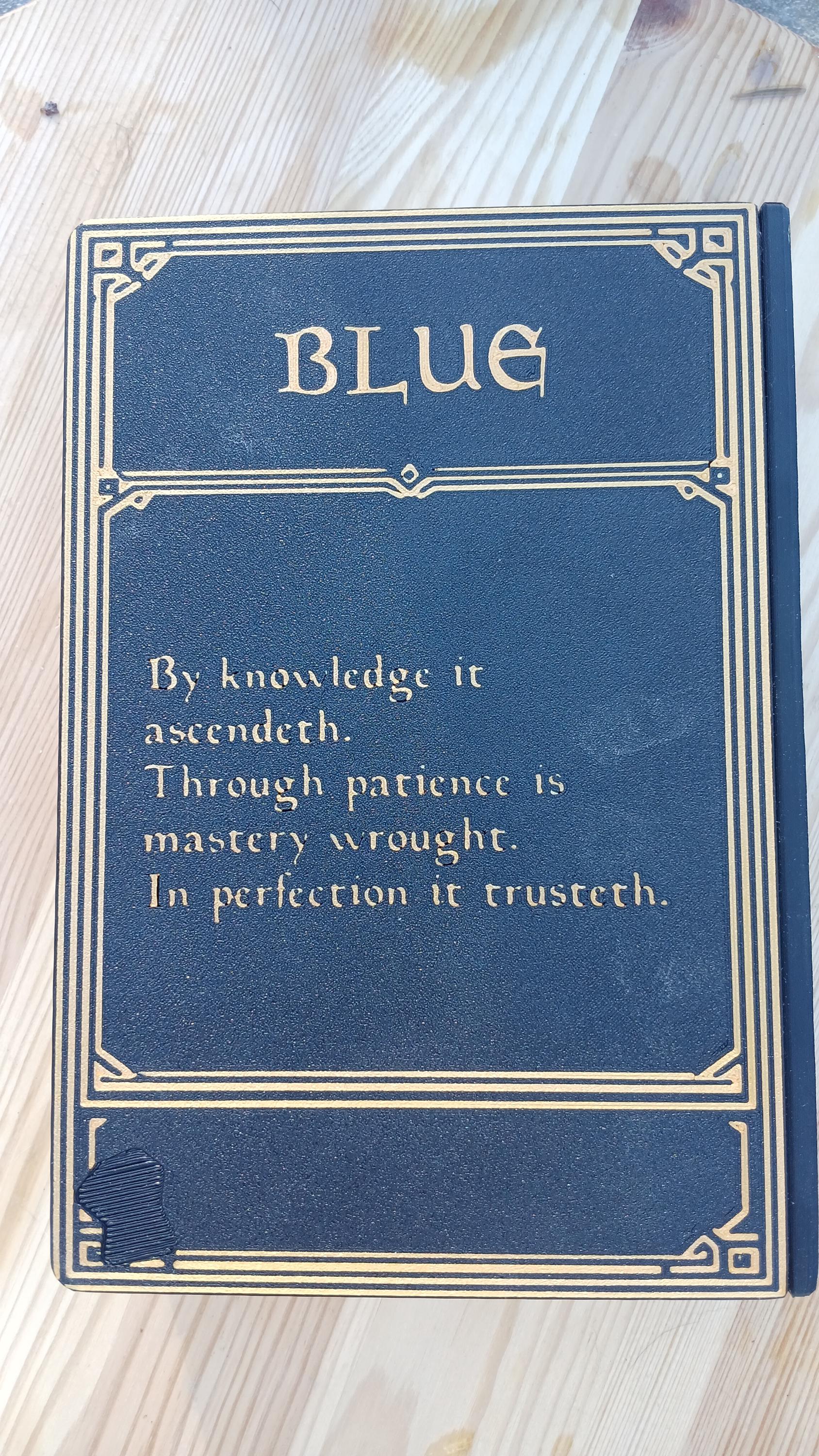 Deck Box Book | Grand Grimoire Vol II Blue | Magic The Gathering Commander