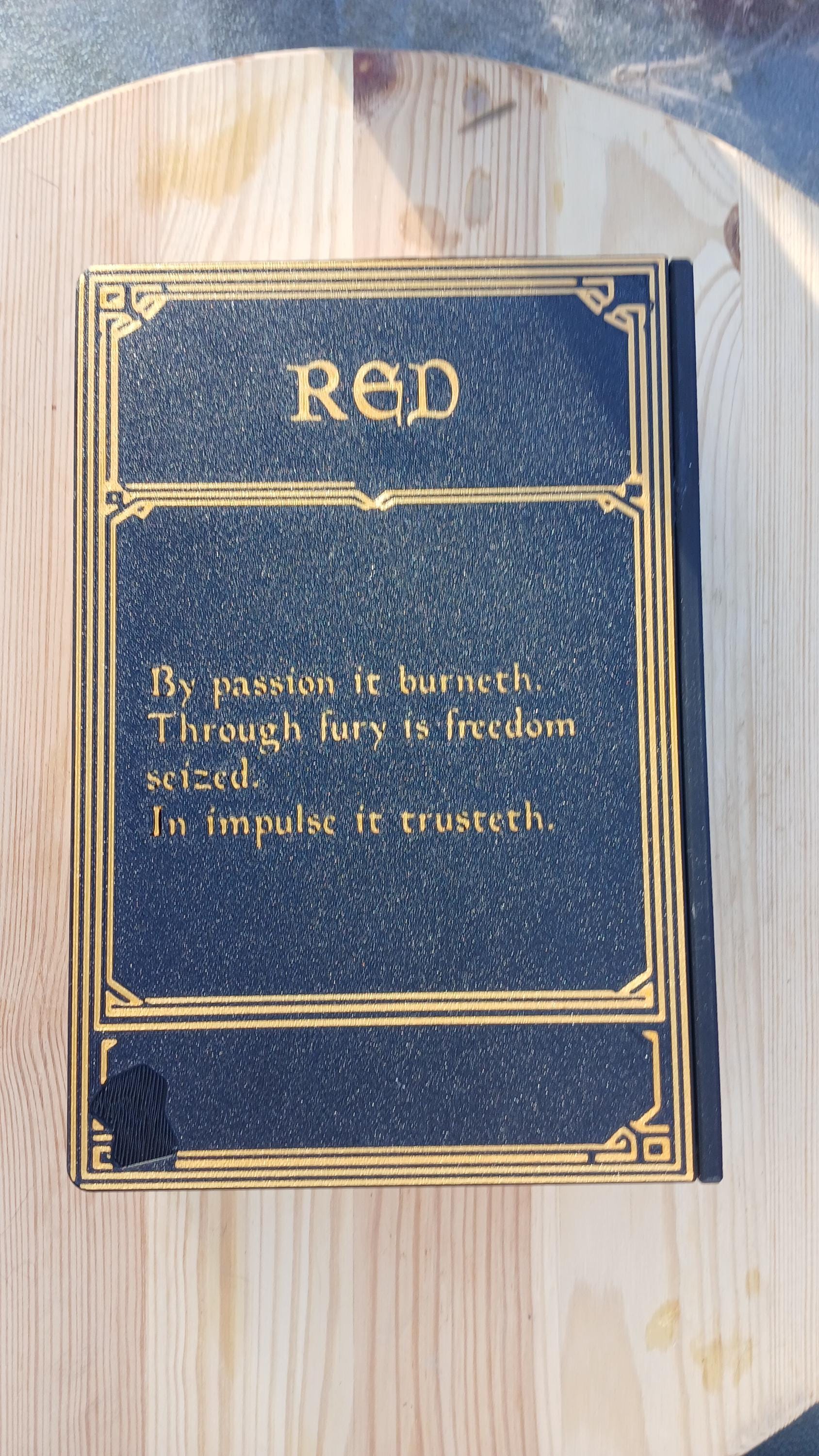 Deck Box Book | Grand Grimoire Vol IV Red | Magic The Gathering Commander